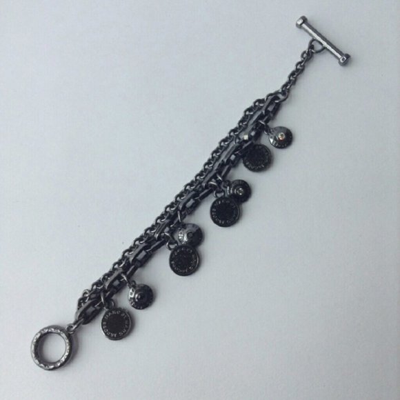 Marc by Marc Jacobs Gunmetal Black Charm Bracelet - Picture 4 of 8